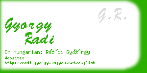 gyorgy radi business card